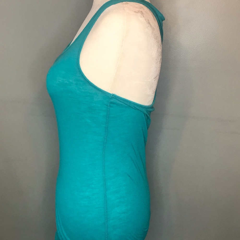 Pink brand teal sleepwear tank - Picture 2 of 4